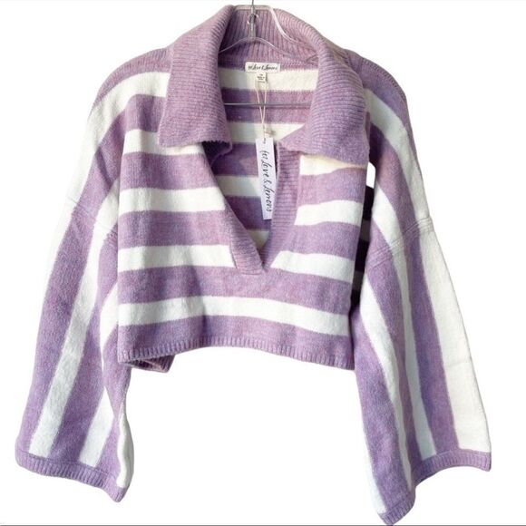 NWT for love and lemons Maude boxy crop sweater 1x - Picture 4 of 8